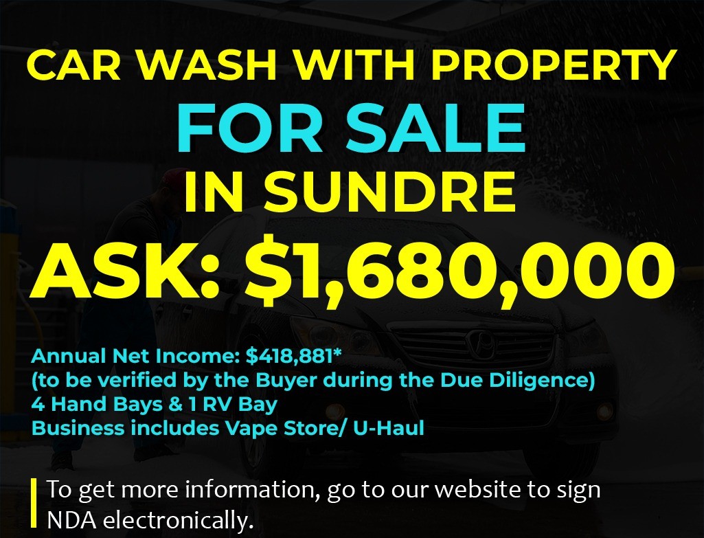 PL519 Car Wash With Property For Sale In Sundre