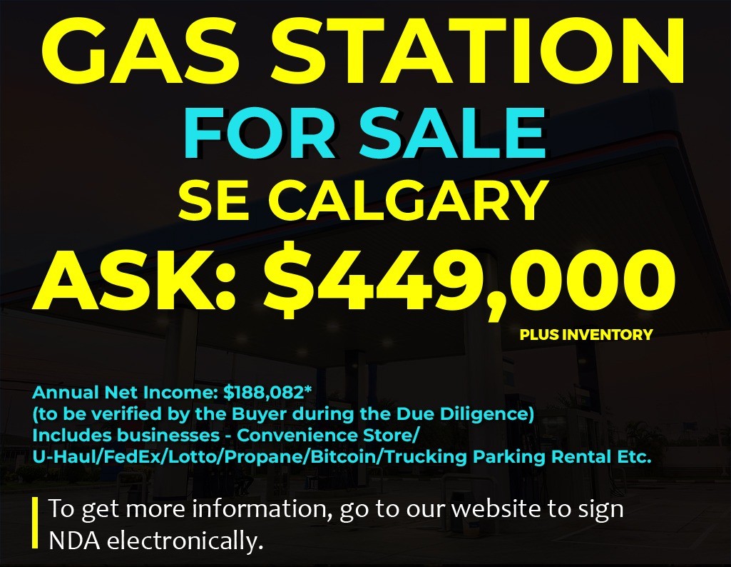 PL518 Gas Station For Sale in SE Calgary